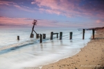 Gorleston Beach - Crooked Groyne At Dawn