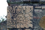 San Pedro, rear (former façade), pre-Colombian corner stone