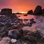 Elephant Rock at Sunset