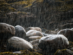 RAIN, UDRIGLE BEACH - SCOTLAND