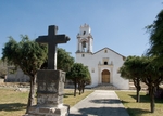 San Pedro Apóstol, façade & atrial cross