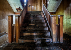 Abandoned Empire Hotel (Sharon Springs, NY) | Staircase
