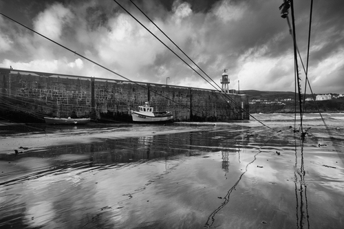 One of the few sheltered spots from the Westerly gale.