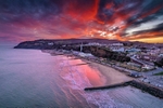 z3969 Sunset over Shanklin Beach