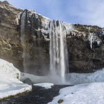 Frozen Seljalandsfoss