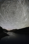 Star Trail over Glen Finglas Reservoir.    ref 0101