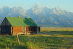Tetons with Cabin