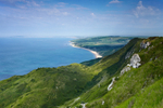 View across Ringstead Bay from White Nothe, Dorset