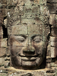 Stone face at Bayon Temple, Angkor Thom, Cambodia