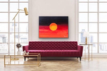 Sunset over Australian bushfires as seen hanging 2