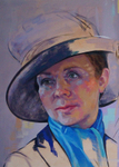 Self Portrait Sketch Wearing Hat