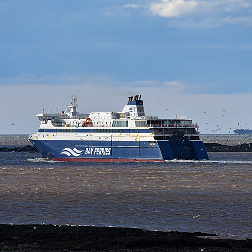 The Fundy Rose departing Saint John, New Brunswick enroute to Digby, Nova Scotia.