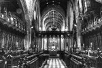 Newcastle Cathedral nave bw HDR reduced