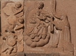 Façade gable relief detail (bottom)