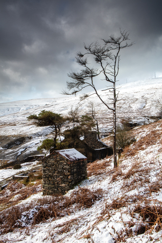 The mine captain's house at the Snaefell Mines