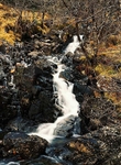 Waterfalls in the valley of Glen Nevis