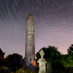 Glendalough Round Tower Star Trails