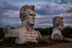 President Heads (Croaker, VA) | Andred Jackson and Abraham Lincoln