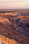 Valley of the Moon at sunset, Atacama Desert, Chile