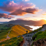 Catbells sunrise, Cumbria, England.