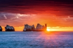 z4346 The Needles at Sunset