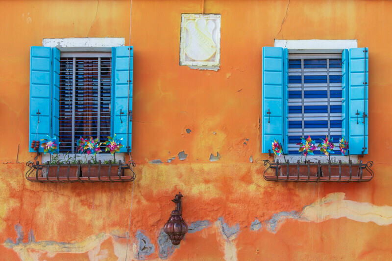 Rustic Orange, Burano, Italy - Version 1