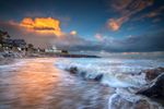 z2857 Showery Sunset, Steephill Cove