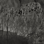 Limestone, mussels, and reflections in rock-pool, Mewslade Bay, Gower