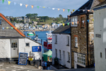 Walking down the hill at Polruan