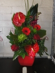 4 - Red event floral display
