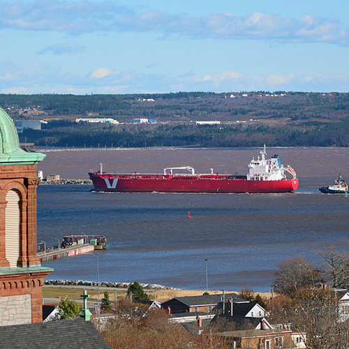 The Iver Progress can be seen entering the Port of Saint John. She is a chemical/oil products tanker built in 2007 an…