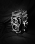 Black & White Photograph of a Rolleiflex 3.5f
