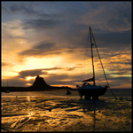 Lindisfarne Holy Island sunrise