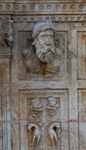 Casa de Montejo, façade portal, upper left pilaster head