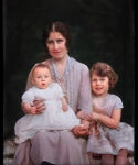 (E-176)    Duchess of York and Girls