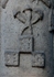 Atrial cross, shaft details, Arma Christi