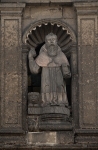 Façade, second story sculpture niche, St. Jerome