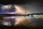 z4043 Moonlight through the Storm, Yarmouth Harbour