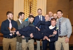 Groomsmen got him