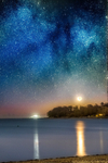 z3170 Milky Way Moonrise, Bembridge