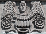 Façade portal, right pilaster relief