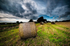 Haybales under Storm