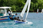 Bequia Youth Sailors at a local regatta held at Young Island