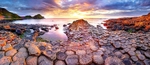 05 20x48 canvas 2016-004CP Sunset at the Giants Causeway Co Antrim