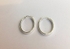Silver hoop earrings    £46.00