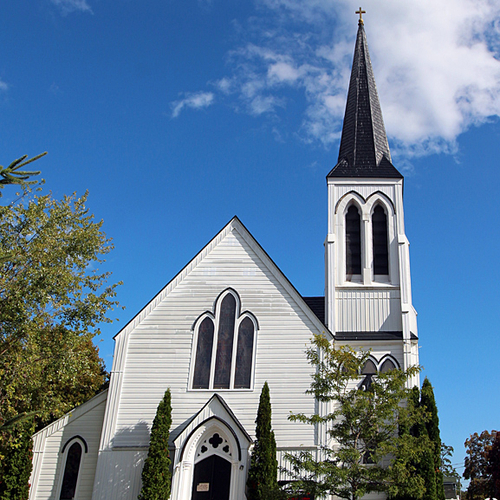 The Church of St. Andrew was built in the neo Gothic style & was consecrated 1886.