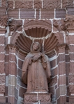 Santiago Apóstol, N portal sculpture, St. Francis