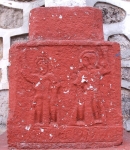 San Bartolo, façade wall cross, base
