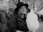 Candy Floss Girl (b&w)