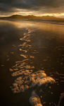 after sunset, Traeth Dinlle